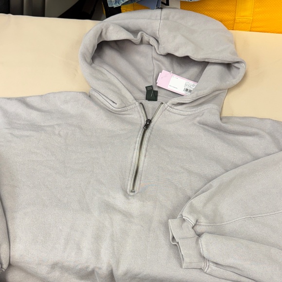 wild fable Tops - Wild Fable Gray Hoodie Sweater cropped zip up hoodie sweatshirt 2x new